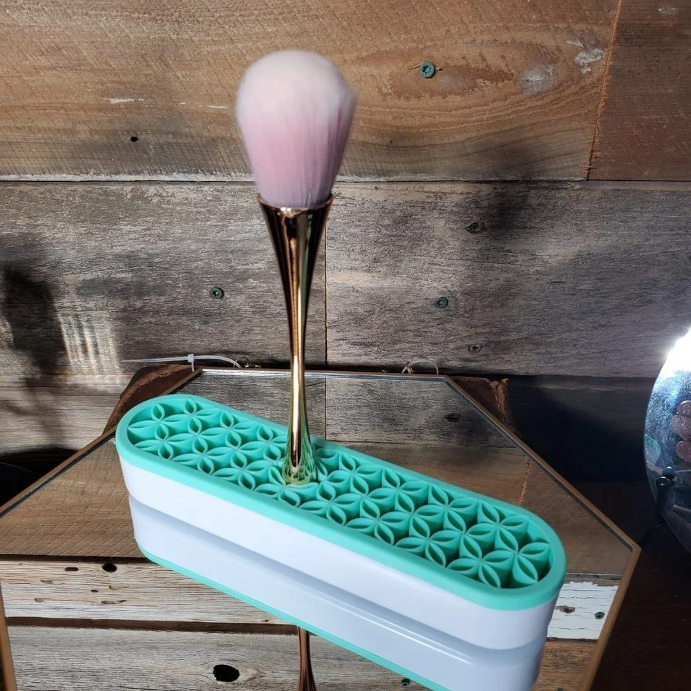 Large Professional Powder Brush - Rose Gold & Pink